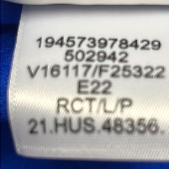 Land’s End Royal Blue 1/4 Zip Long Sleeve Mock Neck Fleece Pullover-Lrg/P 14-16 - Picture 15 of 16